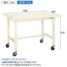 サカエ 軽量作業台KKタイプ 移動式 直進安定金具無し 幅1800×奥行600×高さ840mm KK-68SUB2I-1