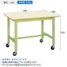 サカエ 軽量作業台KKタイプ 移動式 直進安定金具無し 幅900×奥行600×高さ840mm KK-38UB2IG-1