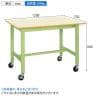 サカエ 軽量作業台KKタイプ 移動式 直進安定金具無し 幅1200×奥行750×高さ840mm KK-49UB2IG-1