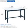 サカエ 軽量作業台KHタイプ 幅1500×奥行600×高さ800mm KH-58PD-1