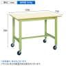 サカエ 軽量作業台KHタイプ 移動式 直進安定金具無し 幅1200×奥行750×高さ900mm KH-49IGUB-1