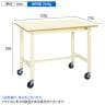 サカエ 軽量作業台KHタイプ 移動式 直進安定金具無し 幅1200×奥行750×高さ900mm KH-49UBI-1