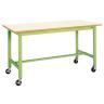 サカエ 軽量作業台 移動式 幅1800×奥行750×高さ900mm KH-69IGB-19