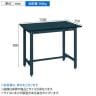サカエ 実験用中量作業台 特殊アクリル天板 幅1500×奥行750×高さ900mm CDC-1575D-1