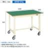サカエ 中量作業台KTタイプ 移動式 幅1200×奥行600×高さ825mm KT-483FENBI-1