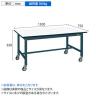 サカエ 中量作業台KTタイプ 移動式 幅1500×奥行750×高さ830mm KT-593CHMBD-1