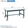 サカエ 中量作業台KTタイプ 移動式 幅1800×奥行900×高さ830mm KT-703CHMBD-1