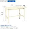 サカエ 軽量高さ調整作業台TKSタイプ 幅1200×奥行600×高さ740～940mm TKS-126SI-1