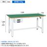 サカエ 電動昇降作業台 重量タイプ 幅1200×奥行750×高さ630～1280mm DKN-127BFEW-1