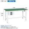 サカエ 電動昇降作業台 重量タイプ 幅1500×奥行900×高さ630～1280mm DKN-159CFEW-1
