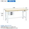 サカエ 電動昇降作業台 重量タイプ 幅1200×奥行750×高さ630～1280mm DKN-127CIMW-1