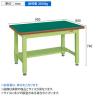 サカエ 重量作業台KWタイプ 中板1枚付き 幅900×奥行800×高さ740mm KWF-098T-1