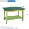 サカエ 重量作業台KWタイプ 中板2枚付き 幅1200×奥行800×高さ740mm KWF-128T1-1