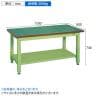 サカエ 重量作業台KWタイプ 中板2枚付き 幅1500×奥行800×高さ740mm KWF-158T1-1