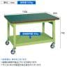 サカエ 重量作業台KWBタイプ 移動式 幅1500×奥行800×高さ740mm KWBF-158-1
