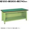 サカエ 超重量作業台Wタイプ 背 側板付き 幅1200×奥行800×高さ740mm WF-12P