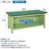 サカエ 超重量作業台Wタイプ 背 側板付き 幅1800×奥行900×高さ740mm WF-189P-1