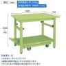 サカエ 軽量作業台TKKタイプ ペダル昇降移動式 幅1800×奥行750×高さ740～1040mm TKK-187SPD-1