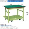 サカエ 重量作業台TKWタイプ ペダル昇降移動式 幅1800×奥行800×高さ740～1040mm TKW-188FD-1