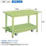 サカエ 軽量作業台KKタイプ ペダル昇降移動式 幅1500×奥行750×高さ740mm KK-157S-1