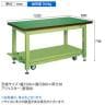 サカエ 重量作業台KWCタイプ ペダル昇降移動式 幅1500×奥行800×高さ740mm KWCF-158-1