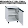 サカエ 木製キャビネットワゴン 幅450×奥行450×高さ580mm LC-0