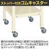 サカエ サポートテーブル キャスター付き 幅500×奥行500×高さ600mm SRT-500RI-5