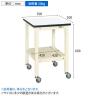 サカエ サポートテーブル キャスター付き 幅500×奥行500×高さ600mm SRT-500RI-6