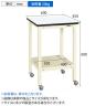 サカエ サポートテーブル キャスター付き 幅600×奥行450×高さ600mm SRT-645RI-1