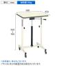 サカエ 軽量セルワーク作業台 移動式 ガスバネ式 幅600×奥行450×高さ700～950mm CLG-6045PI-1