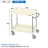 サカエ CSパールワゴン 軽量タイプ 直進安定金具付き 幅600×奥行400×高さ600mm CSP-6062LYNUI-1