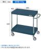 サカエ CSパールワゴン 軽量タイプ 直進安定金具付き 幅600×奥行400×高さ600mm CSP-6062LYNUD-1