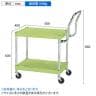 サカエ CSパールワゴン 軽量 ハイタイプ取手 幅600×奥行400×高さ600mm CSP-6062LHT-1