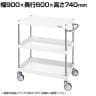 サカエ CSパールワゴン 中量タイプ 直進安定金具付き 幅900×奥行600×高さ740mm CSP-9073Y
