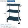 サカエ CSパールワゴン 中量タイプ 直進安定金具付き 幅600×奥行400×高さ1080mm CSP-60113YSED-1