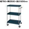 サカエ CSパールワゴン 中量タイプ 幅750×奥行500×高さ1200mm CSP-75123SED