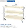 サカエ CSパールワゴン 中量タイプ 直進安定金具付き 幅1000×奥行650×高さ1080mm CSP-10113YNUI-1