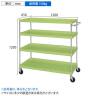 サカエ CSパールワゴン 中量タイプ 直進安定金具付き 幅1200×奥行600×高さ1200mm CSP-12124Y-1