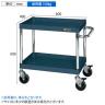 サカエ CSパールワゴン 中量タイプ ダブルストッパー仕様 幅600×奥行400×高さ606mm CSP-6062DSED-1