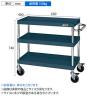 サカエ CSパールワゴン 中量タイプ ダブルストッパー仕様 幅600×奥行400×高さ746mm CSP-6073DSED-1