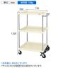 サカエ CSパールワゴン 中量タイプ フットブレーキ付き 幅750×奥行500×高さ1200mm CSP-75123BRI-1