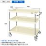 サカエ CSパールワゴン 中量タイプ フロアストッパー付き 幅600×奥行400×高さ880mm CSP-6083FSNUI-1