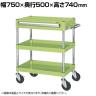 サカエ CSパールワゴン 中量タイプ 引出し付き 幅750×奥行500×高さ740mm CSP-7572ANU