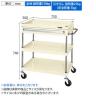 サカエ CSパールワゴン 中量タイプ 引出し付き 幅750×奥行500×高さ740mm CSP-7573ASEI-1