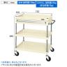 サカエ CSパールワゴン 中量タイプ 引出し付き 幅750×奥行500×高さ880mm CSP-7583AI-1