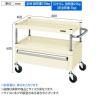 サカエ CSパールワゴン 中量タイプ 引出し付き 幅600×奥行400×高さ600mm CSP-6062CSEI-1