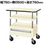 サカエ CSパールワゴン 中量タイプ 引出し 天板付き 幅750×奥行500×高さ760mm CSP-7572CTPI