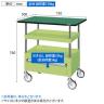 サカエ CSパールワゴン 中量タイプ 引出し 天板付き 幅750×奥行500×高さ760mm CSP-7572CTENU-1