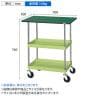 サカエ CSパールワゴン 中量タイプ 天板付き 幅900×奥行600×高さ760mm CSP-9072TE-1