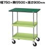 サカエ CSパールワゴン 中量タイプ 天板付き 幅750×奥行500×高さ900mm CSP-7582TE
